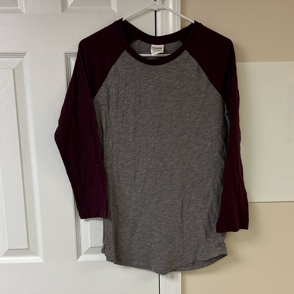Victoria’s Secret PINK Baseball 3/4 Sleeves Tee